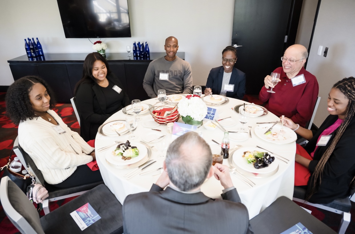 Jasmine McKenzie attending a professional networking lunch in Washington, D.C.